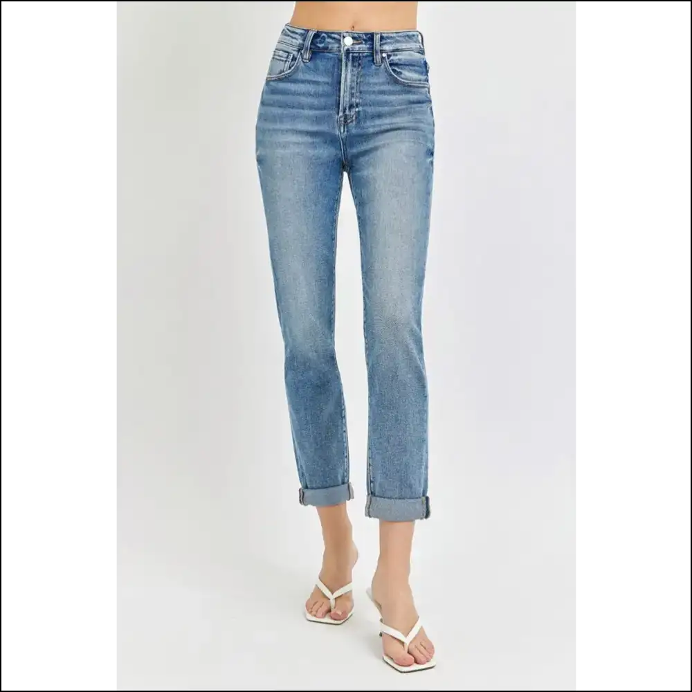 Risen High Rise: the Jeans that Roll Up your Style and Confidence! 😂👖 - on Sale Worldwide Shipping