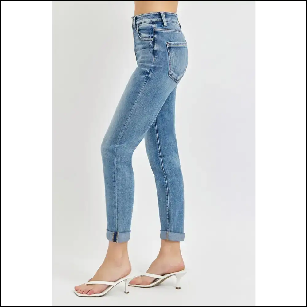 Risen High Rise: the Jeans that Roll Up your Style and Confidence! 😂👖 - on Sale Worldwide Shipping