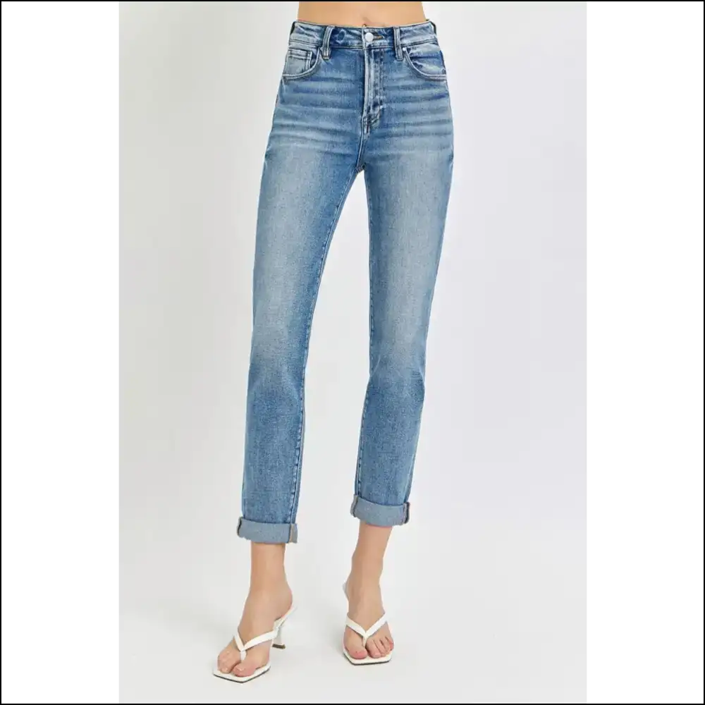 Risen High Rise: the Jeans that Roll Up your Style and Confidence! 😂👖 - on Sale Worldwide Shipping