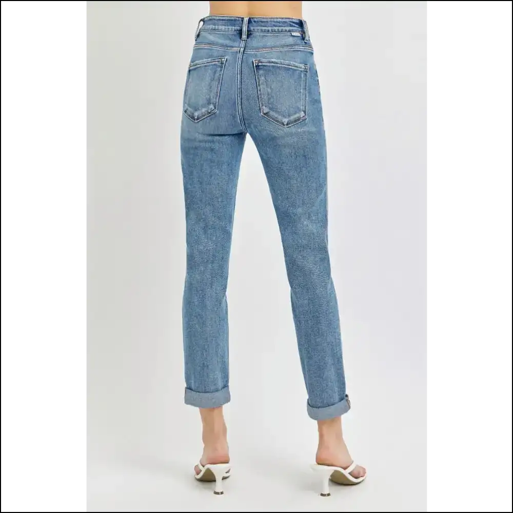 Risen High Rise: the Jeans that Roll Up your Style and Confidence! 😂👖 - on Sale Worldwide Shipping