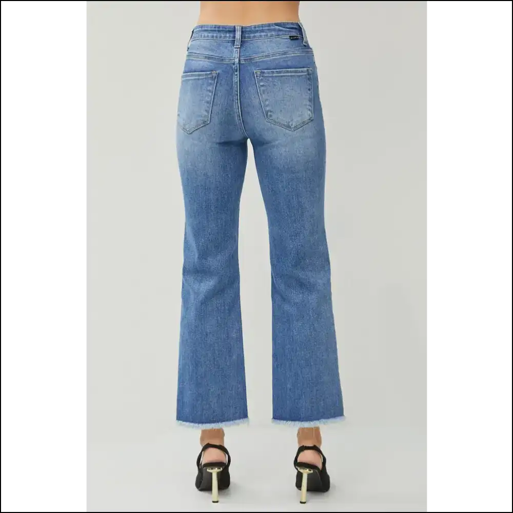 Risen High Waist Jeans: Raw Hem Comfortably Hilarious Style Awaits! - Jeans on Sale Worldwide Shipping