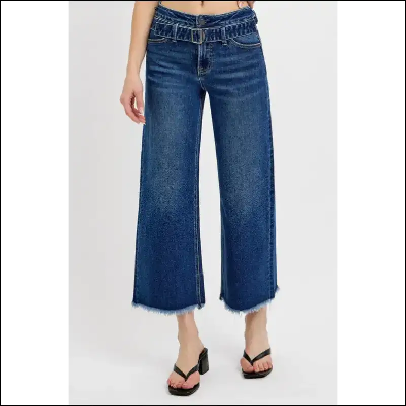 Risen Raw Hem Wide Legs: where Style Meets my Denim Destiny! - Jeans on Sale Worldwide Shipping