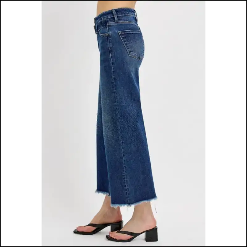 Risen Raw Hem Wide Legs: where Style Meets my Denim Destiny! - Jeans on Sale Worldwide Shipping
