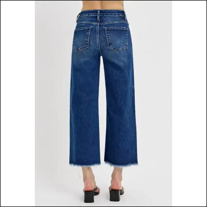 Risen Raw Hem Wide Legs: where Style Meets my Denim Destiny! - Jeans on Sale Worldwide Shipping