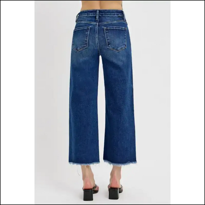 Risen Raw Hem Wide Legs: where Style Meets my Denim Destiny! - Jeans on Sale Worldwide Shipping