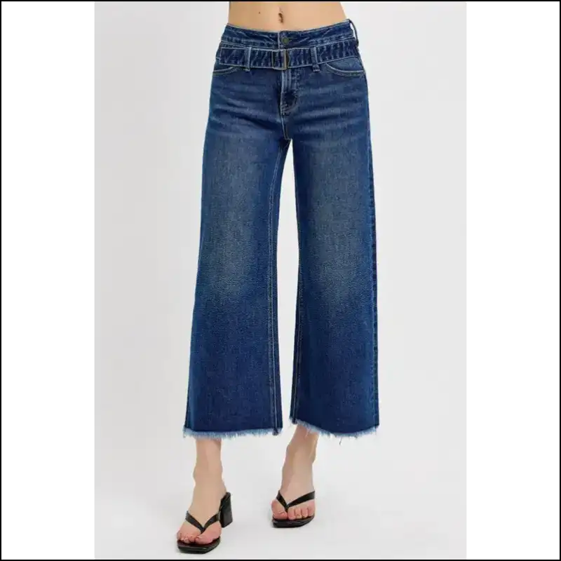 Risen Raw Hem Wide Legs: where Style Meets my Denim Destiny! - Jeans on Sale Worldwide Shipping