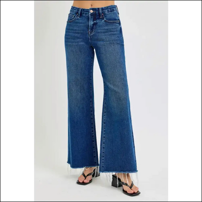 Risen Tummy Control Wide Leg Jeans: Strut Like you Own the Sidewalk! 😄👖 - Jeans on Sale Worldwide Shipping