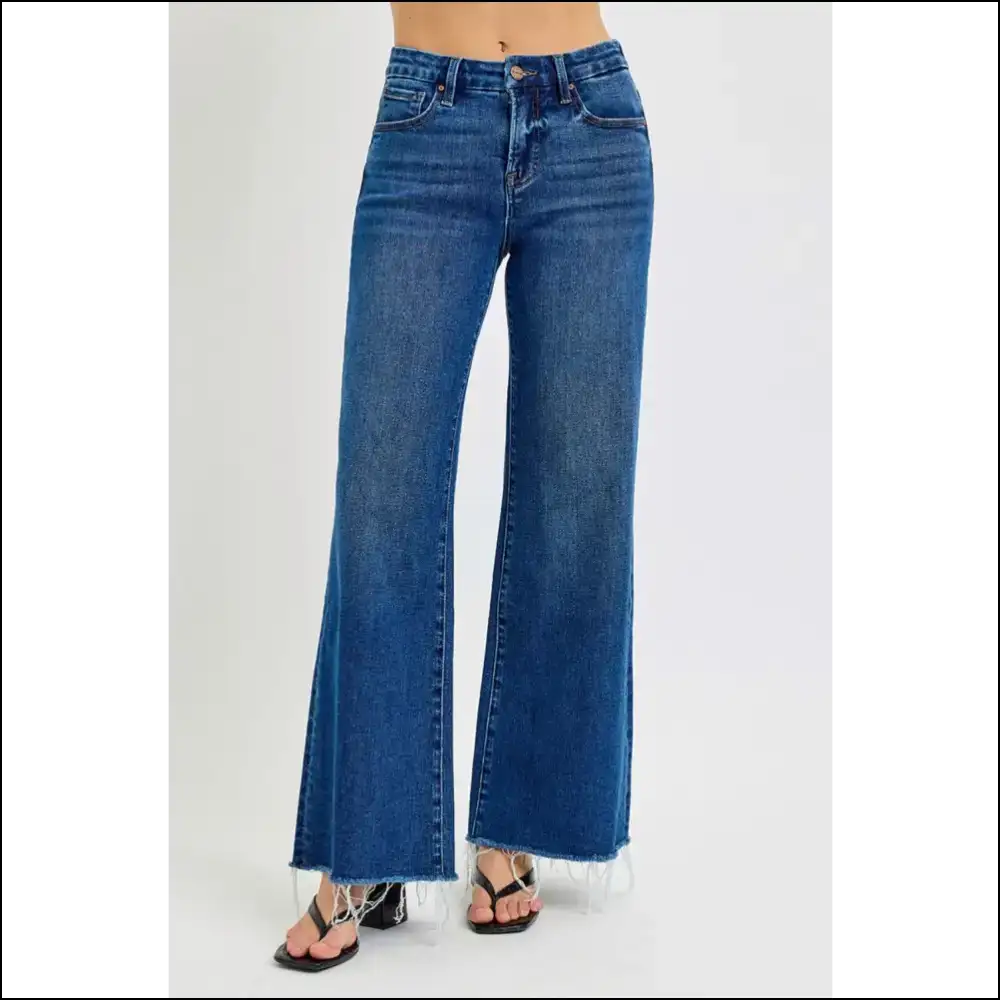 Risen Tummy Control Wide Leg Jeans: Strut Like you Own the Sidewalk! 😄👖 - Jeans on Sale Worldwide Shipping