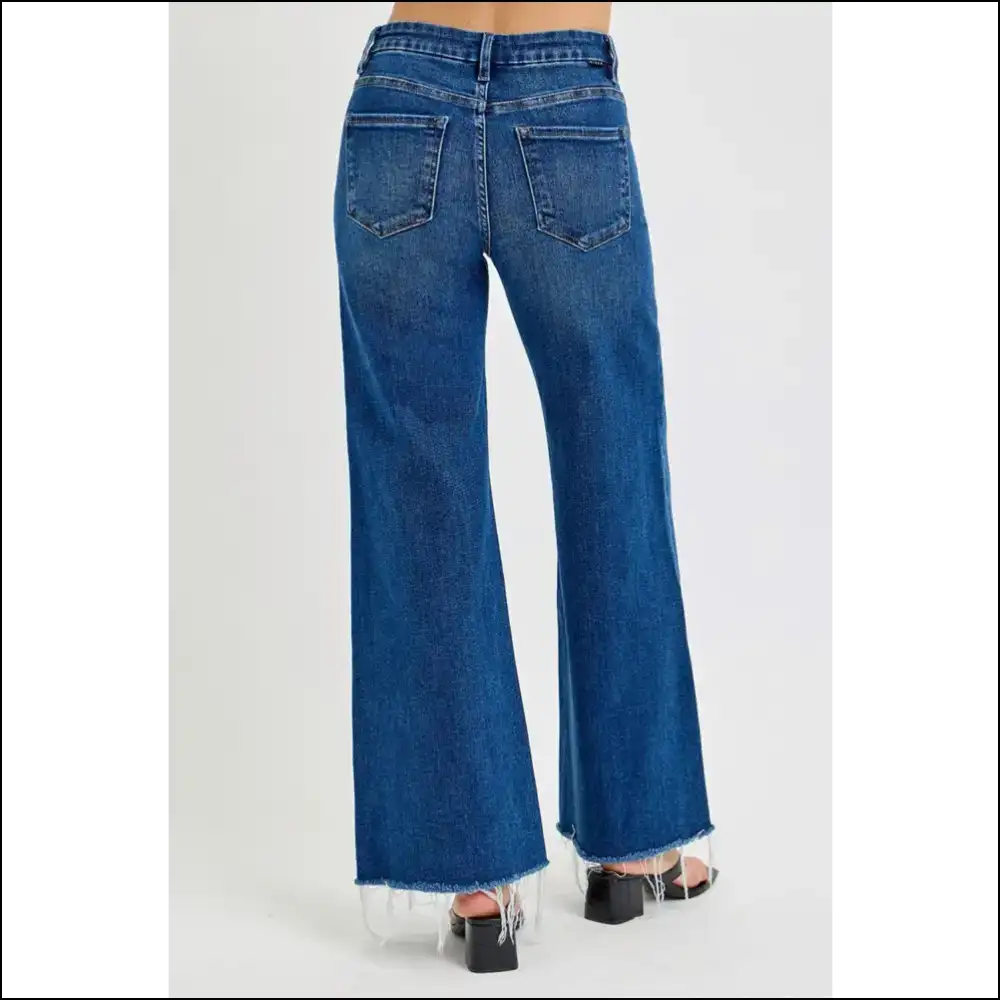 Risen Tummy Control Wide Leg Jeans: Strut Like you Own the Sidewalk! 😄👖 - Jeans on Sale Worldwide Shipping