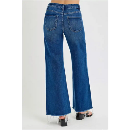 Risen Tummy Control Wide Leg Jeans: Strut Like you Own the Sidewalk! 😄👖 - Jeans on Sale Worldwide Shipping