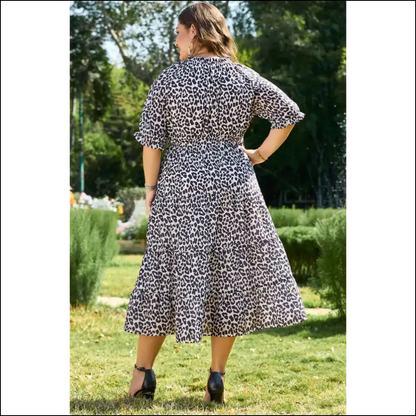Roar! my Brown Leopard Tassel Tie Dress: Needful Things 🔥🐆 - Plus Size Dresses on Sale Worldwide Shipping