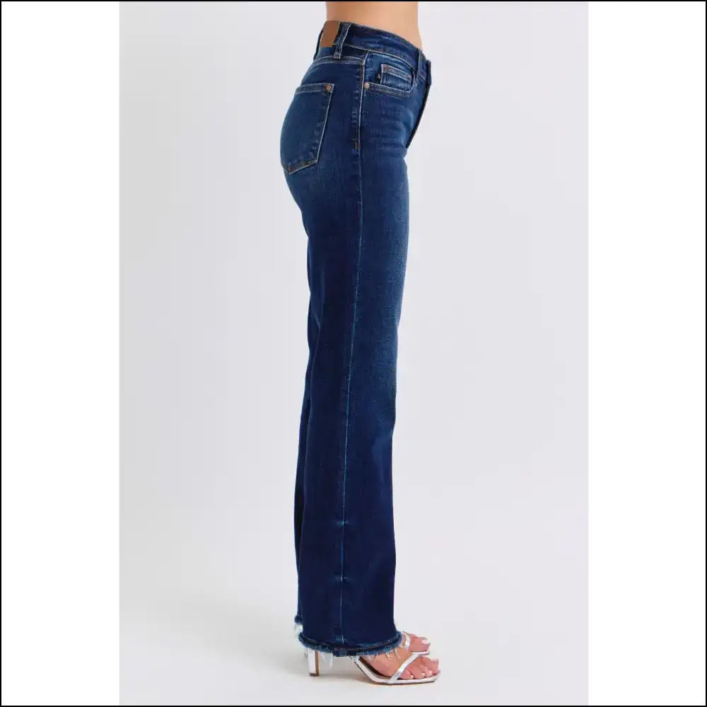 Rock the Raw Hem Straight Look and Slay Like a Jean Queen! 👖✨ - Jeans on Sale Worldwide Shipping