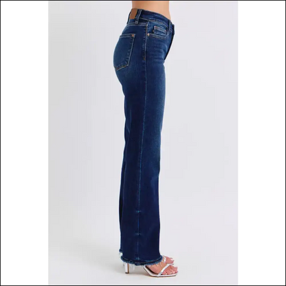 Rock the Raw Hem Straight Look and Slay Like a Jean Queen! 👖✨ - Jeans on Sale Worldwide Shipping