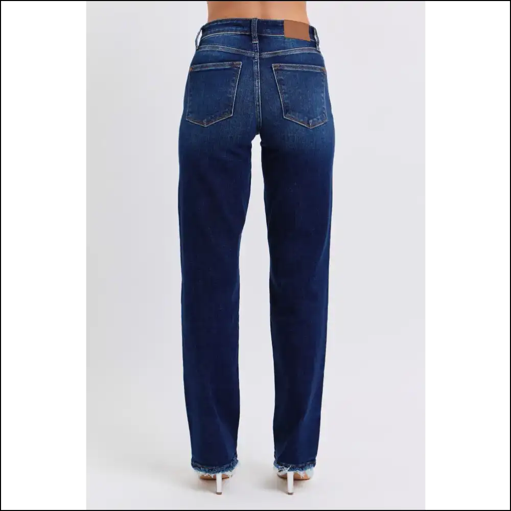 Rock the Raw Hem Straight Look and Slay Like a Jean Queen! 👖✨ - Jeans on Sale Worldwide Shipping