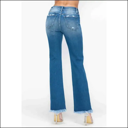 Rock the Raw Hem: Strut your Stuff with Needful Things Jeans! 😎 - Jeans on Sale Worldwide Shipping