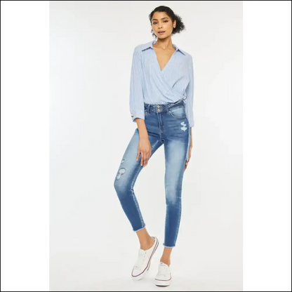 Rock the Raw Hem with Kancan: where Distressed Meets Daring 💥👖 - Jeans on Sale Worldwide Shipping