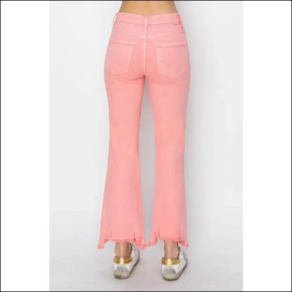 Rock your Confidence in Needful Things Trendy Raw Hem Bootcut Jeans 😂✨ - on Sale Worldwide Shipping