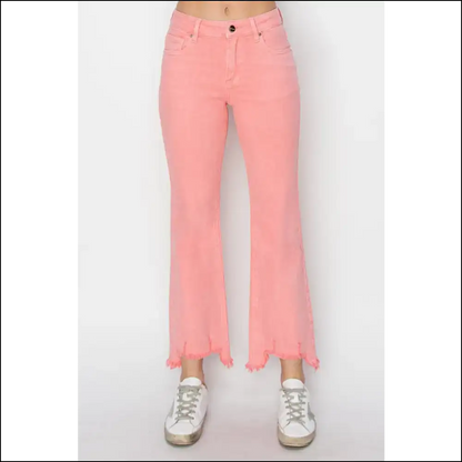 Rock your Confidence in Needful Things Trendy Raw Hem Bootcut Jeans 😂✨ - on Sale Worldwide Shipping