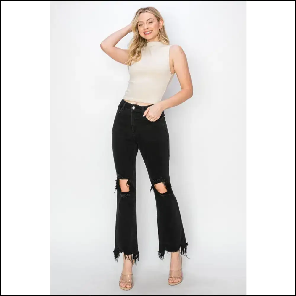 Rock your Raw Hem Journey with Needful Things Distressed Besties! 😂👖 - Jeans on Sale Worldwide Shipping