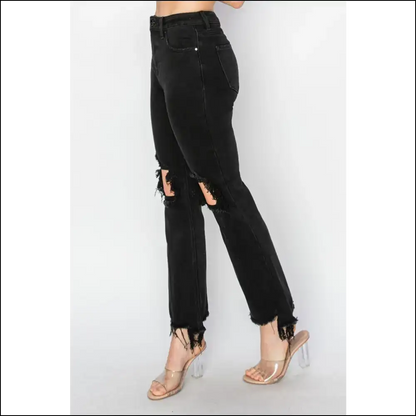 Rock your Raw Hem Journey with Needful Things Distressed Besties! 😂👖 - Jeans on Sale Worldwide Shipping