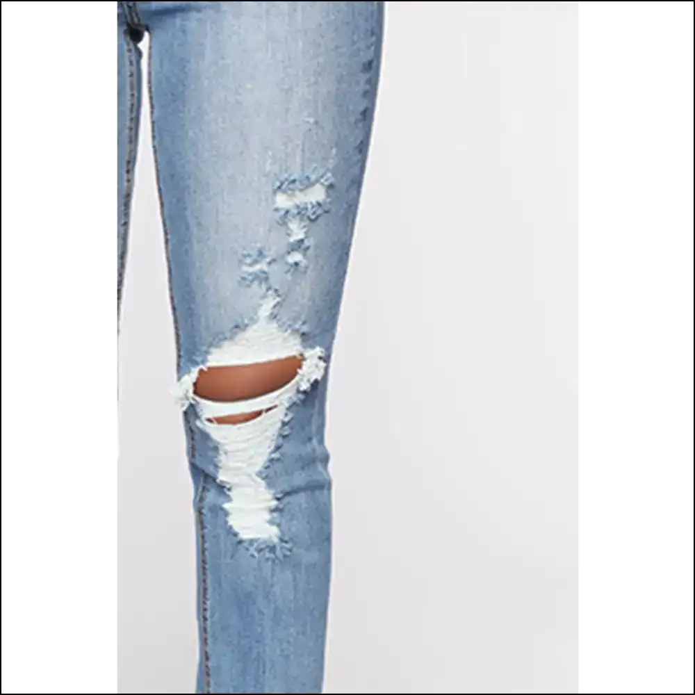 Rock your Style: Needful Things Chic Distressed Slit Jeans for Fabulous You! 😍 - on Sale Worldwide Shipping