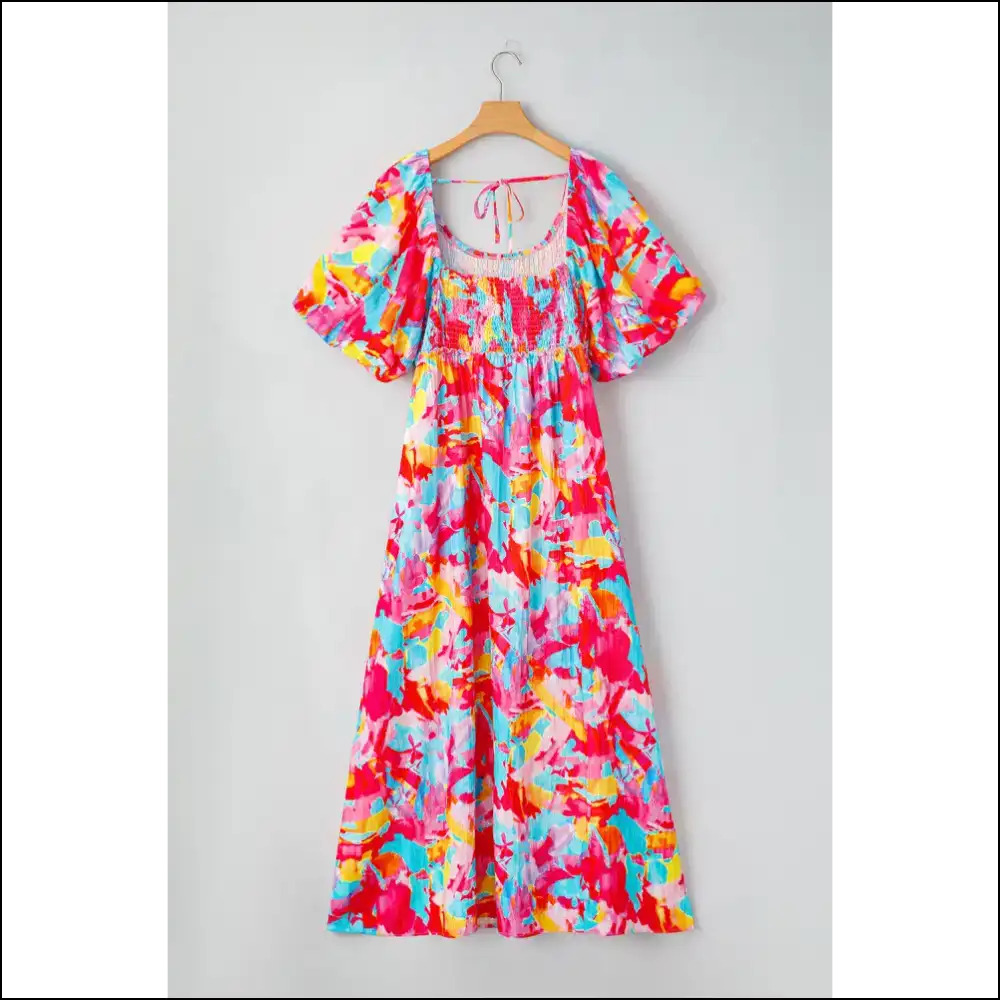 Rose Abstract Size Dress: Curves Ahead Hotness! 🌹 Needful Things - Plus Dresses on Sale Worldwide Shipping