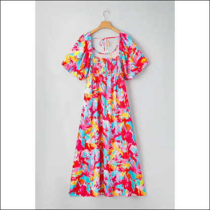 Rose Abstract Size Dress: Curves Ahead Hotness! 🌹 Needful Things - Plus Dresses on Sale Worldwide Shipping