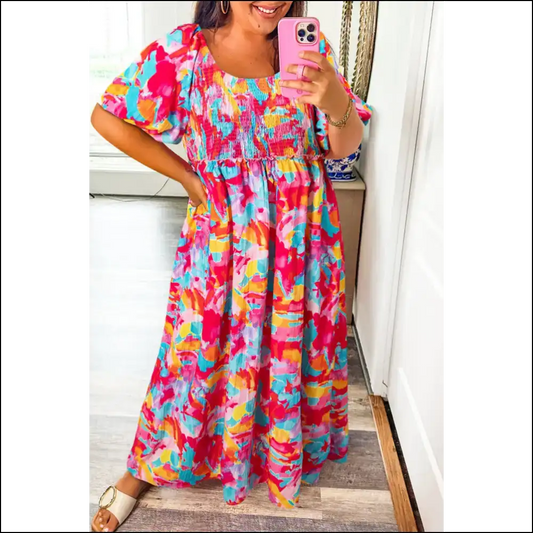 Rose Abstract Size Dress: Curves Ahead Hotness! 🌹 Needful Things - 1x - Plus Dresses on Sale Worldwide Shipping