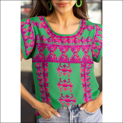Rose Boho Abstract: so Fetch it Hurts (good) 🌹 Needful Things - Blouses on Sale Worldwide Shipping