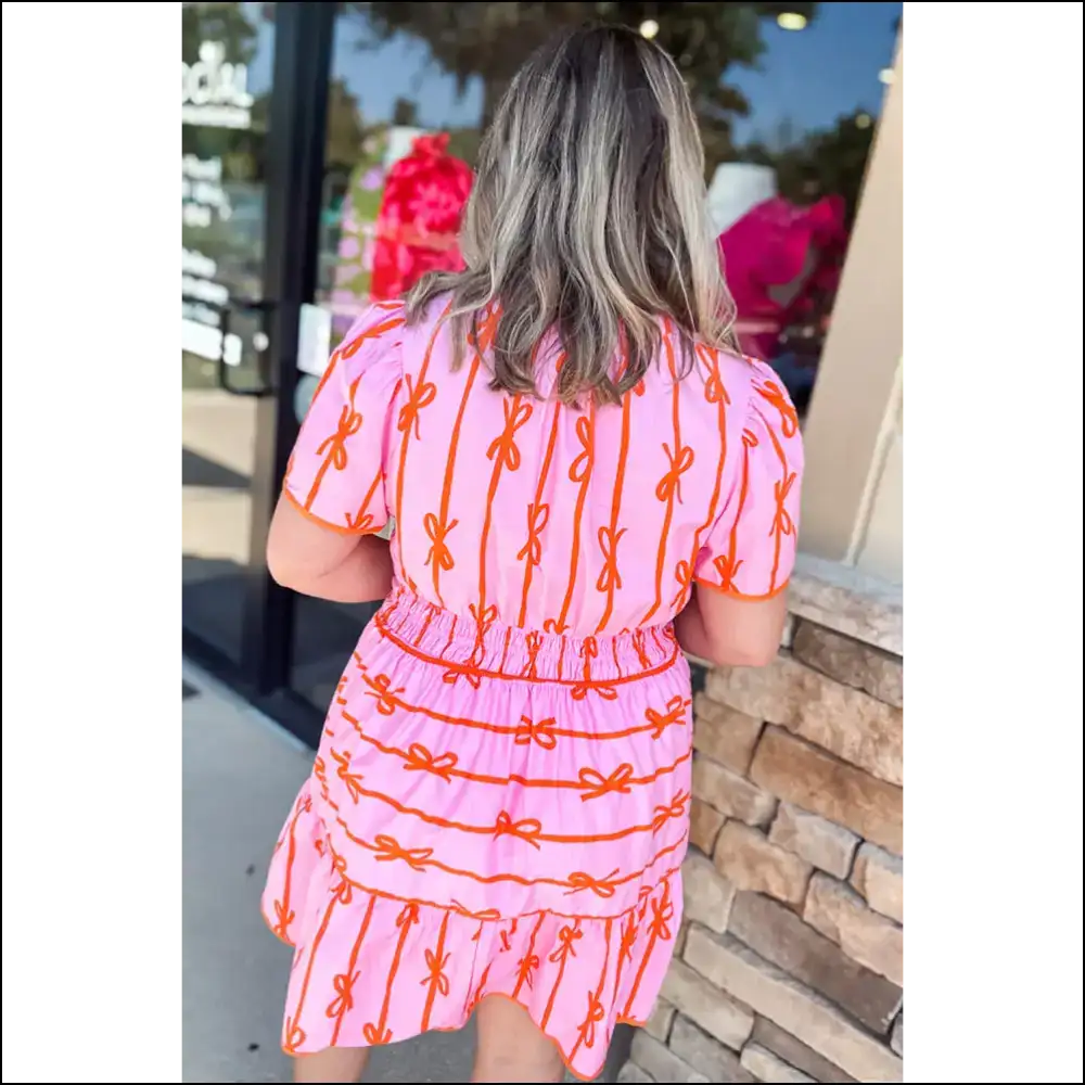 Rose Bow Ruffled Plus Size Dress: Finally a Dress that Fits my Fabulousness 🌹! - Short Dresses on Sale Worldwide Shipping