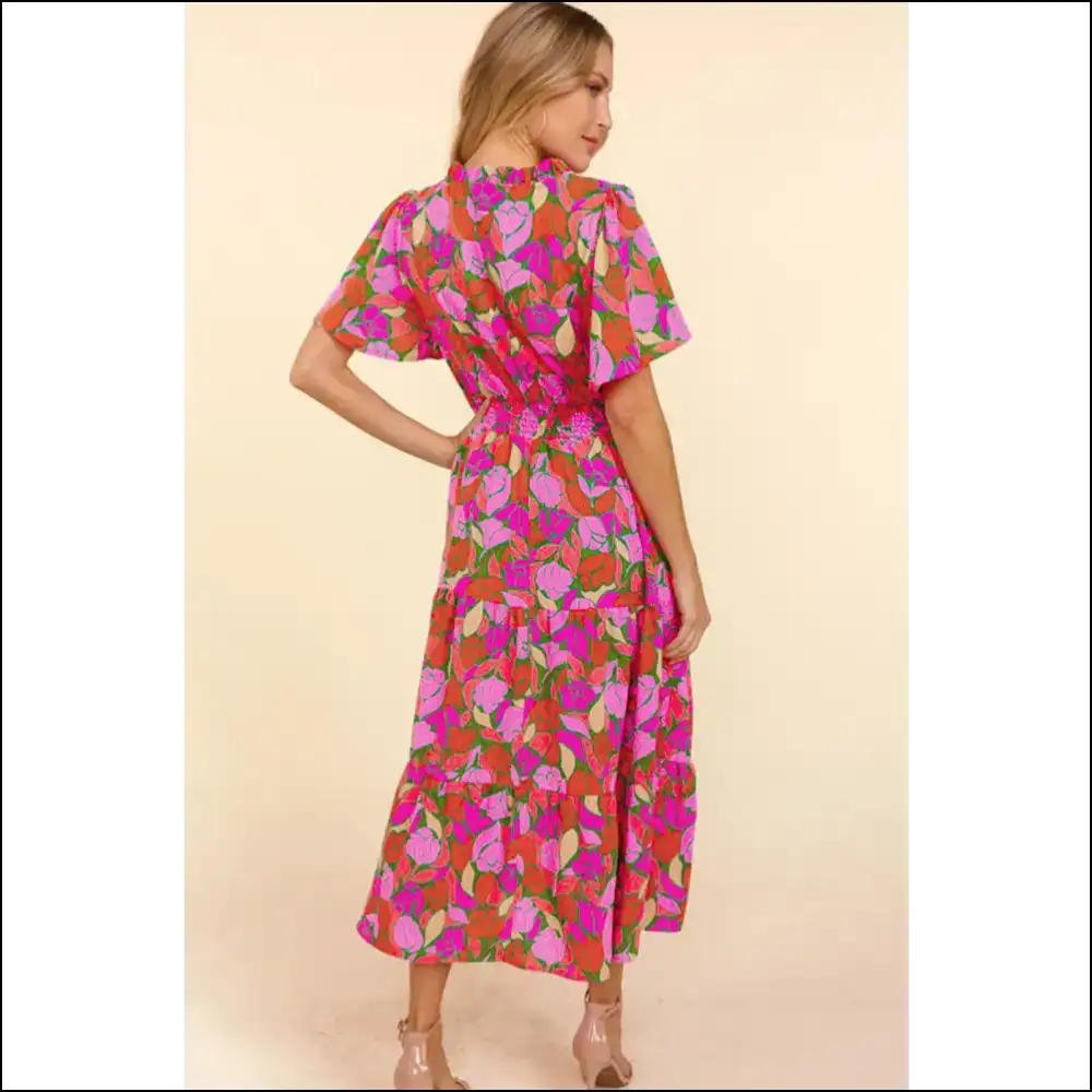 Rose Floral Flounce: Garden Party Goddess 🌹 Needful Things - Maxi Dresses on Sale Worldwide Shipping