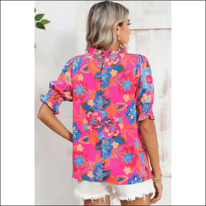Rose Frill Neck Puff Sleeve: so Frilly It’s! 🌹needful Things - Blouses on Sale Worldwide Shipping