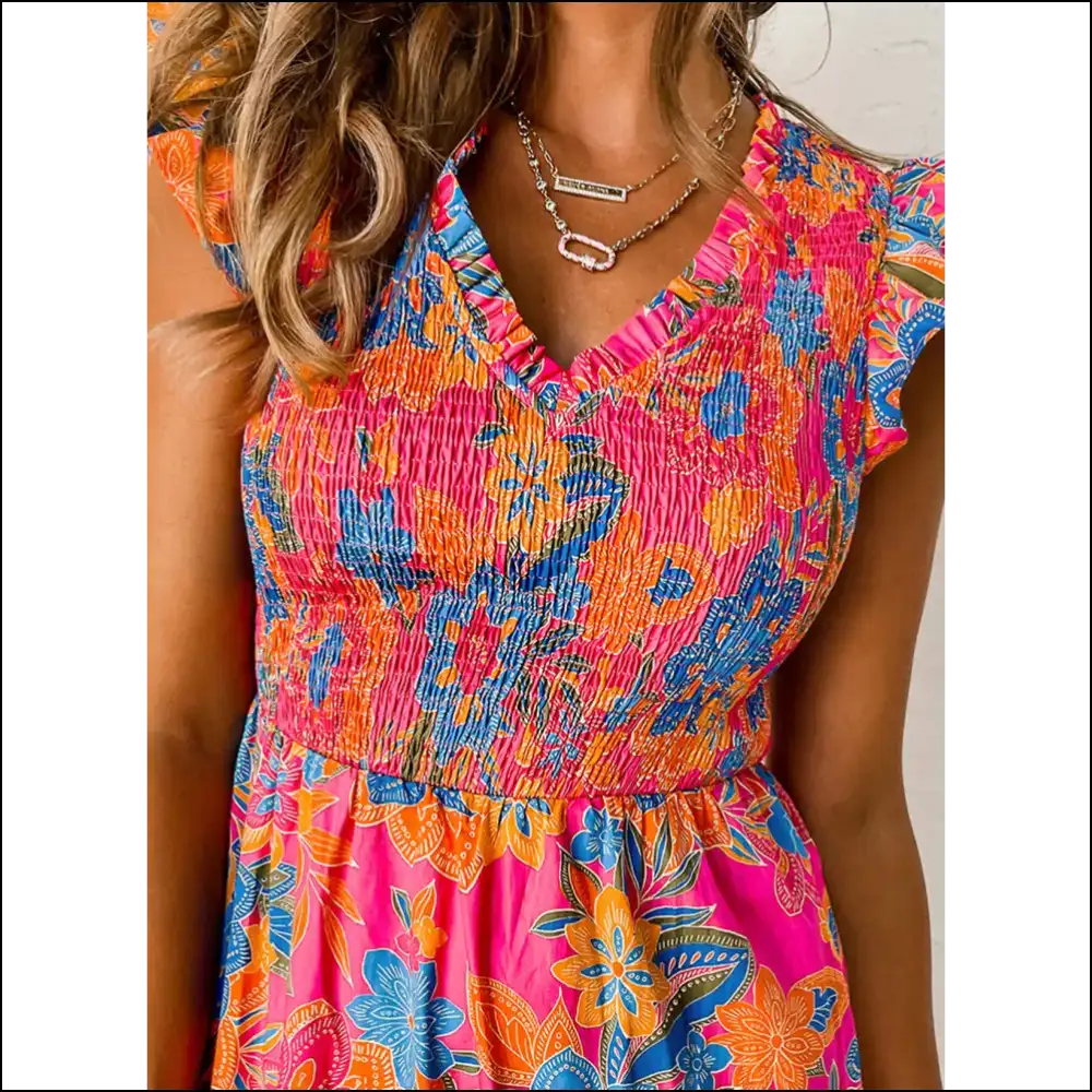 Rose Red Boho Top: from Frump to Flower at Needful Things 🌹 - Sleeveless Shirts Tank Tops on Sale Worldwide Shipping