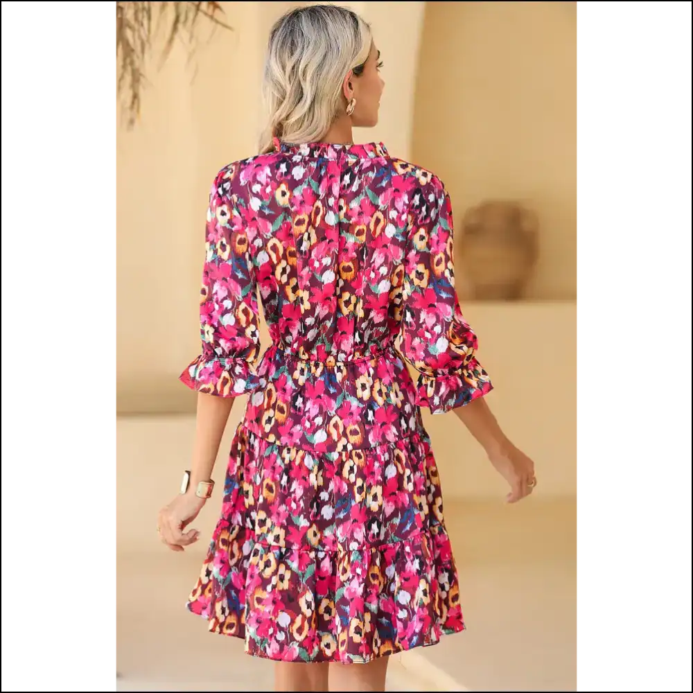 Rose Red Floral Mini Dress: so Short It’s Basically Pants 🌹 - Dresses on Sale Worldwide Shipping