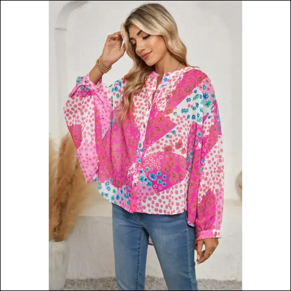 Rose Red Floral Print: so Comfy Youll Forget Pants. 🌹needful Things - Blouses on Sale Worldwide Shipping