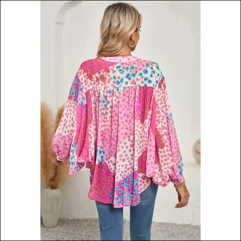 Rose Red Floral Print: so Comfy Youll Forget Pants. 🌹needful Things - Blouses on Sale Worldwide Shipping