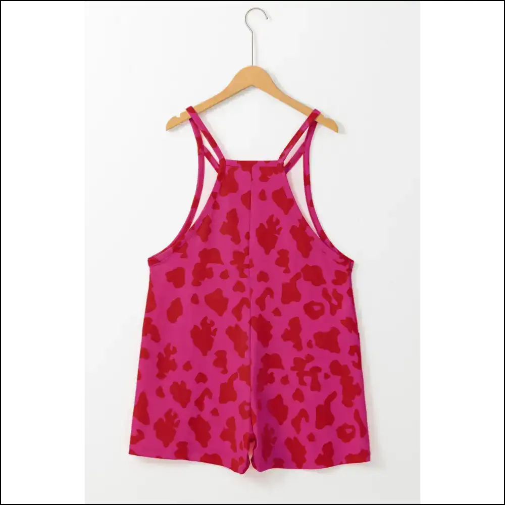 Rose Red Leopard Romper: Dangerously Cute 🐆 Needful Things - Rompers Jumpsuits & on Sale Worldwide Shipping