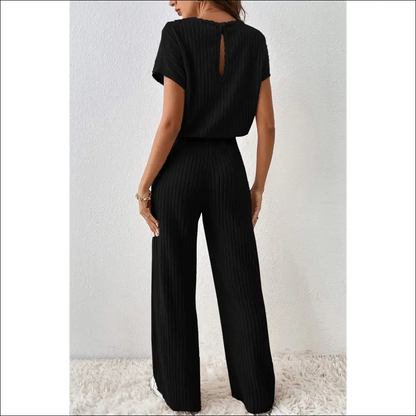 Rose Red Ribbed Jumpsuit: Dangerously Diva-licious 🔥 - Jumpsuits & Rompers on Sale Worldwide Shipping