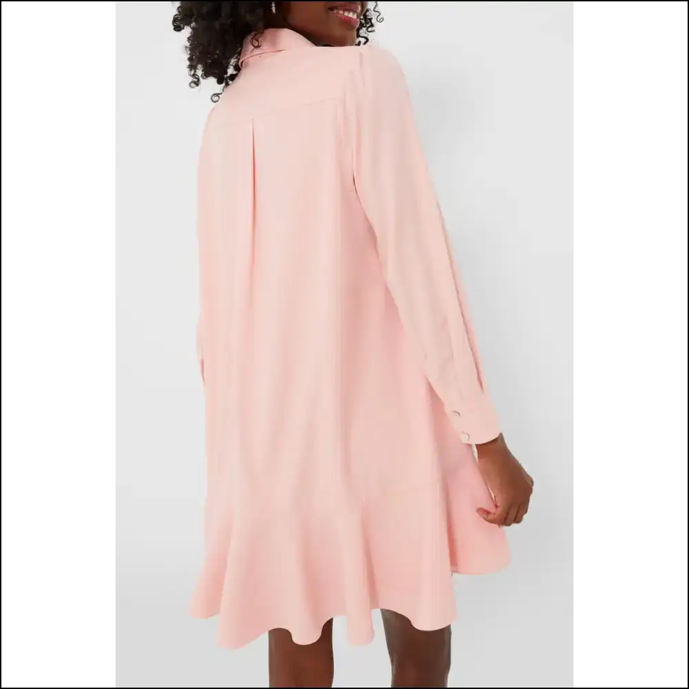 Ruffle Hem Mini Shirt Dress: Dangerously Cute from Needful Things😈 - Short Dresses on Sale Worldwide Shipping
