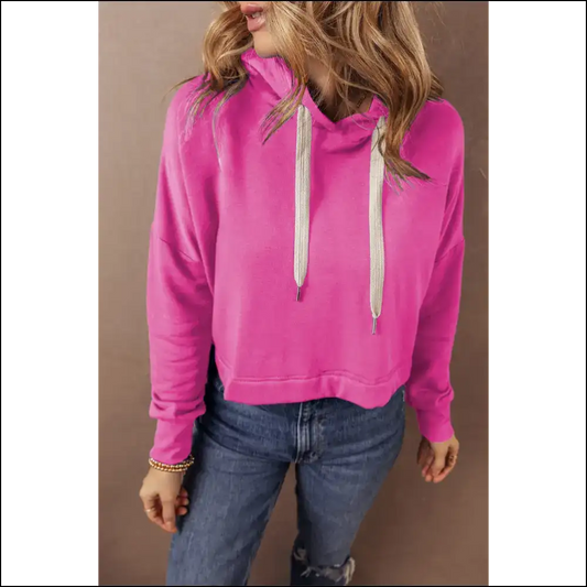 Sachet Pink Drop Shoulder Hoodie: Because Adulting is Hard 💀 Needful Things - s - Sweatshirts & Hoodies on Sale Worldwide Shipping
