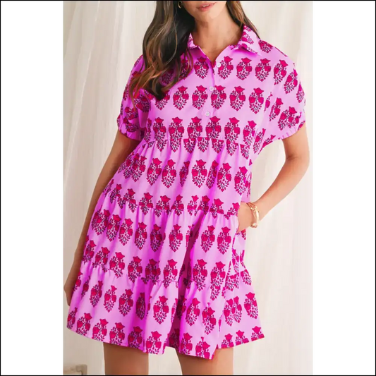 Sachet Pink Floral Mini Dress: Dressed to Frill at Needful Things 🌸💀 - s - Short Dresses on Sale Worldwide Shipping