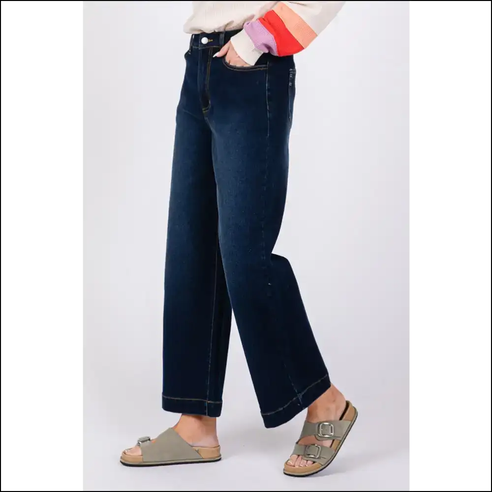 Sage + Fig High Waist Wide Leg Jeans: Because Comfort is the New Black! 💁‍♀️👖 - Jeans on Sale Worldwide Shipping