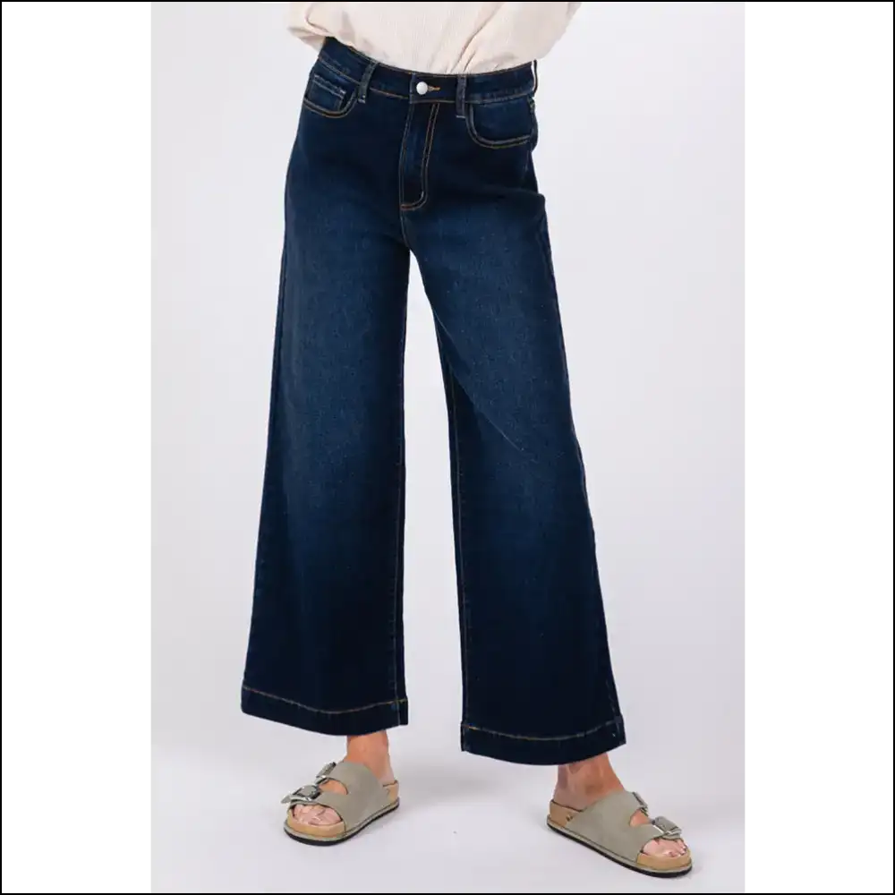 Sage + Fig High Waist Wide Leg Jeans: Because Comfort is the New Black! 💁‍♀️👖 - Jeans on Sale Worldwide Shipping