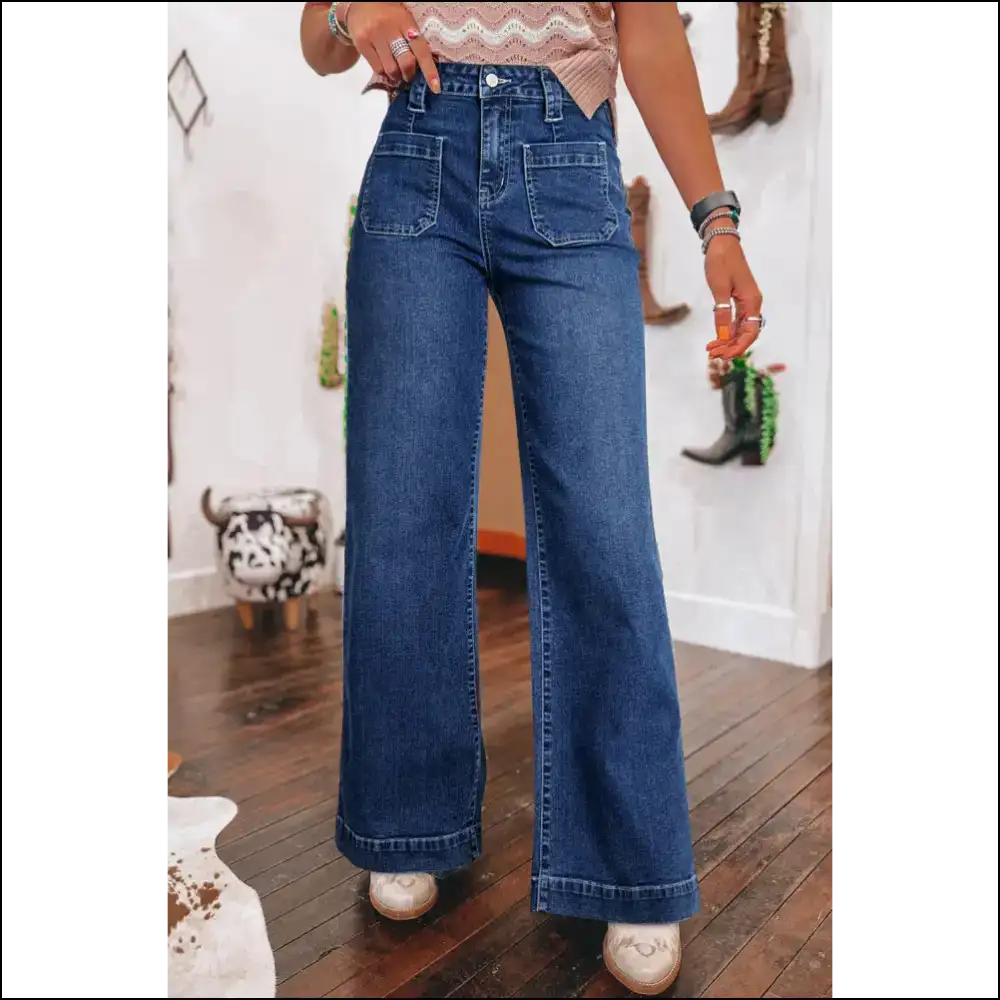 Sail Blue Wide Leg Jeans: Day? Nah *these* Legs 👖 Needful Things - 4 - Jeans on Sale Worldwide Shipping