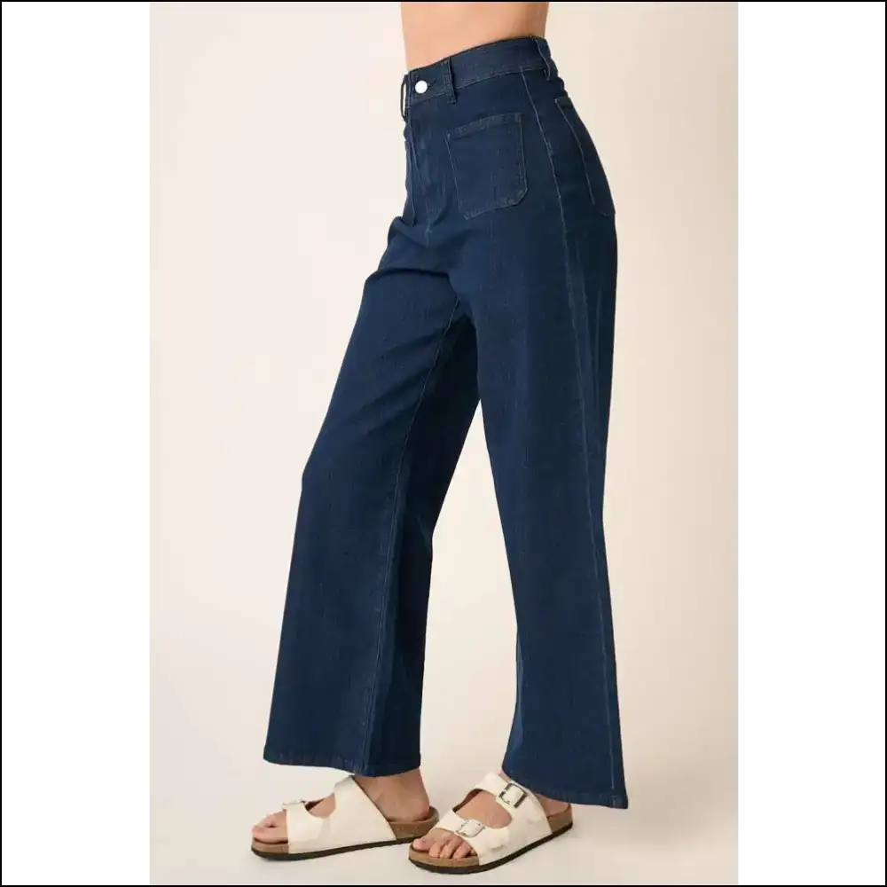 Sashay Away in Comfort: Mittoshop High Waist Wide Leg Jeans are Here! 👖✨ - on Sale Worldwide Shipping