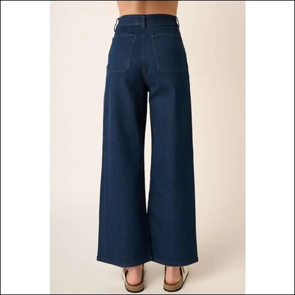 Sashay Away in Comfort: Mittoshop High Waist Wide Leg Jeans are Here! 👖✨ - on Sale Worldwide Shipping