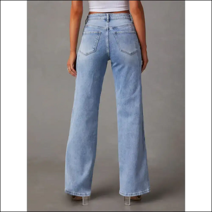 Sashay in Style: Chic High Waist Straight Jeans for Sass & Class! 😂👖💁‍♀️ - on Sale Worldwide Shipping