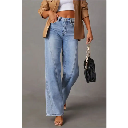 Sashay in Style: Chic High Waist Straight Jeans for Sass & Class! 😂👖💁‍♀️ - on Sale Worldwide Shipping