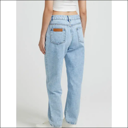 Sassy and Classy: Pocketed Straight Leg Jeans for Hiding Snacks 🍕👖 - on Sale Worldwide Shipping