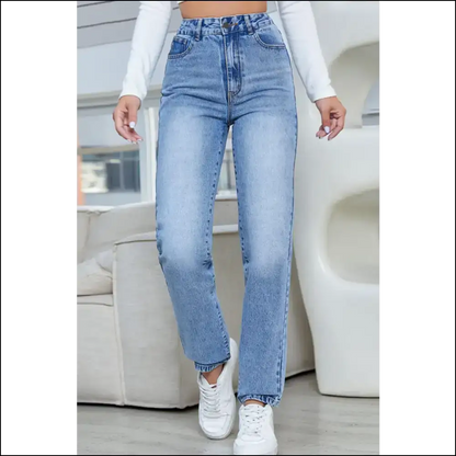 Sassy Straight Jeans: your New Pocket-sized Bestie for All Occasions! 🎉 - Light / Xs - Jeans on Sale Worldwide Shipping